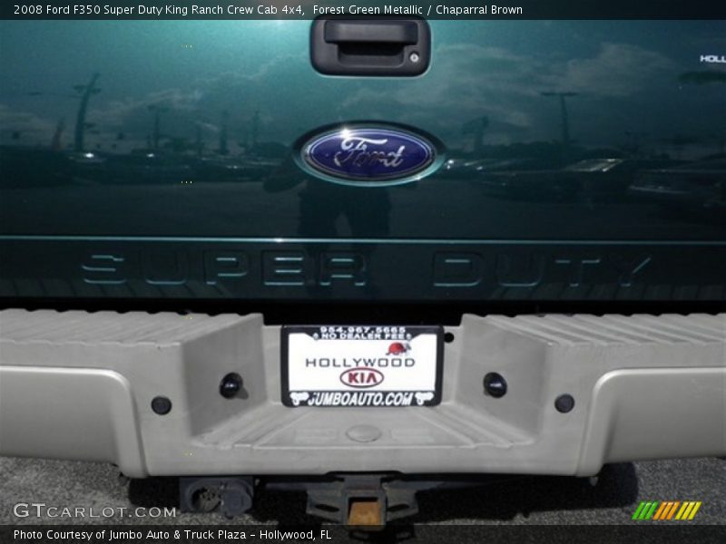 Forest Green Metallic / Chaparral Brown 2008 Ford F350 Super Duty King Ranch Crew Cab 4x4