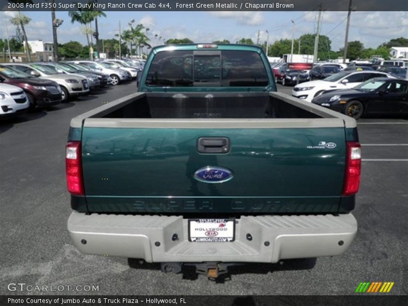 Forest Green Metallic / Chaparral Brown 2008 Ford F350 Super Duty King Ranch Crew Cab 4x4