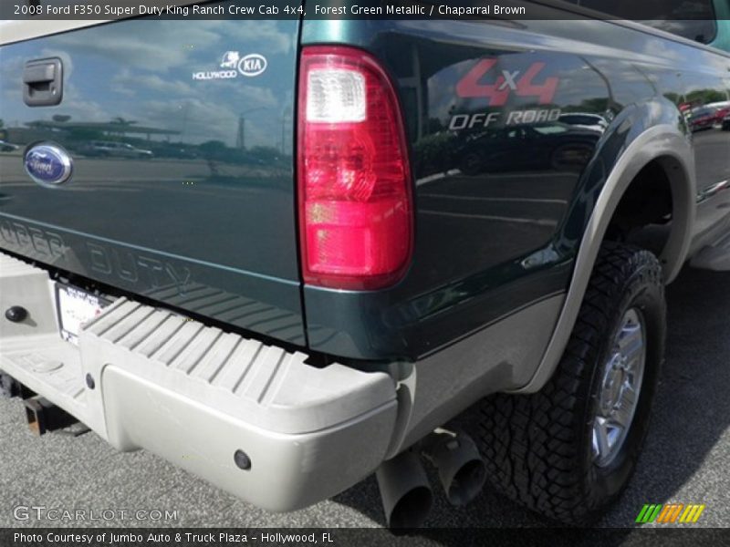 Forest Green Metallic / Chaparral Brown 2008 Ford F350 Super Duty King Ranch Crew Cab 4x4