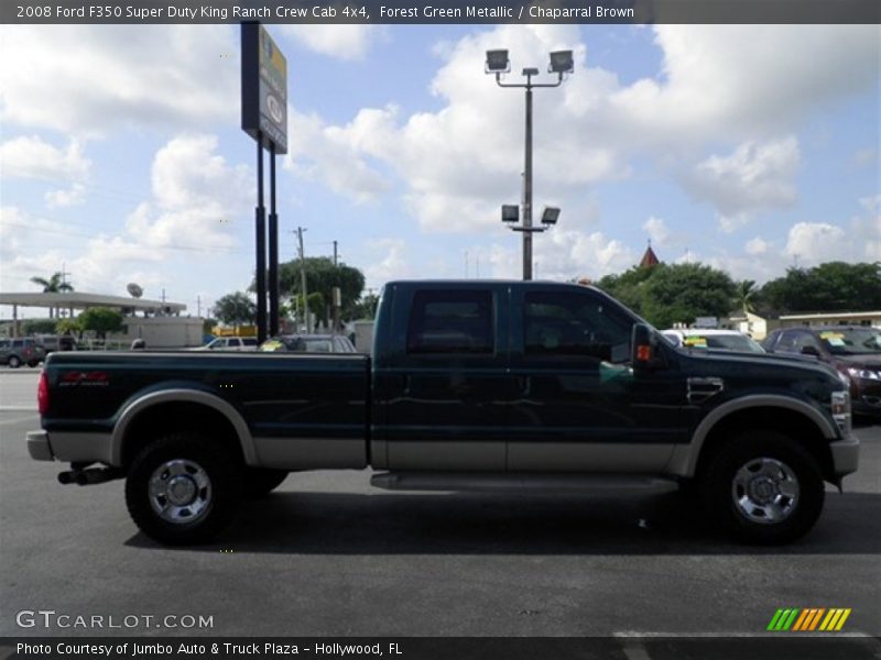 Forest Green Metallic / Chaparral Brown 2008 Ford F350 Super Duty King Ranch Crew Cab 4x4