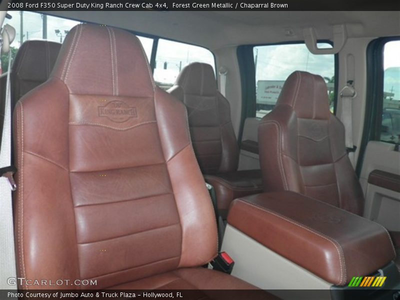 Forest Green Metallic / Chaparral Brown 2008 Ford F350 Super Duty King Ranch Crew Cab 4x4