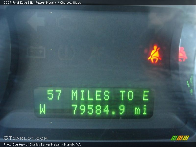 Pewter Metallic / Charcoal Black 2007 Ford Edge SEL