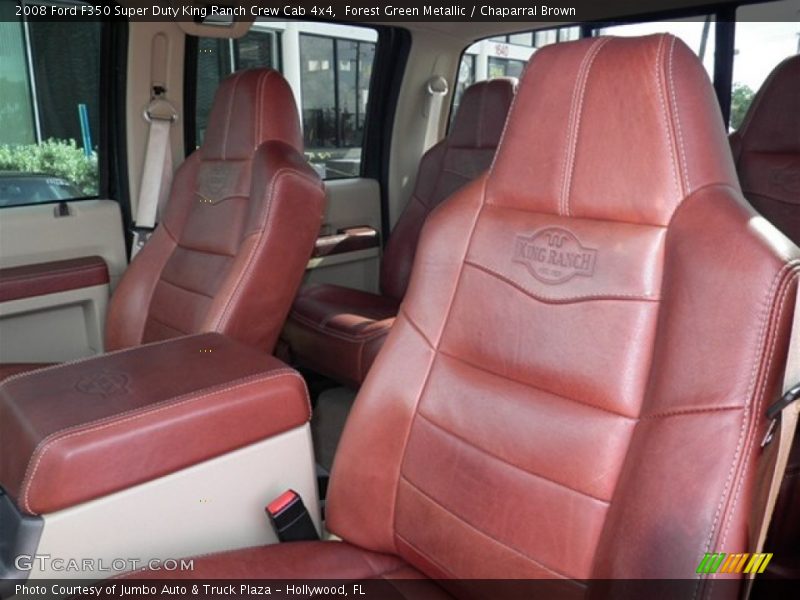 Forest Green Metallic / Chaparral Brown 2008 Ford F350 Super Duty King Ranch Crew Cab 4x4
