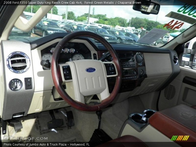 Forest Green Metallic / Chaparral Brown 2008 Ford F350 Super Duty King Ranch Crew Cab 4x4