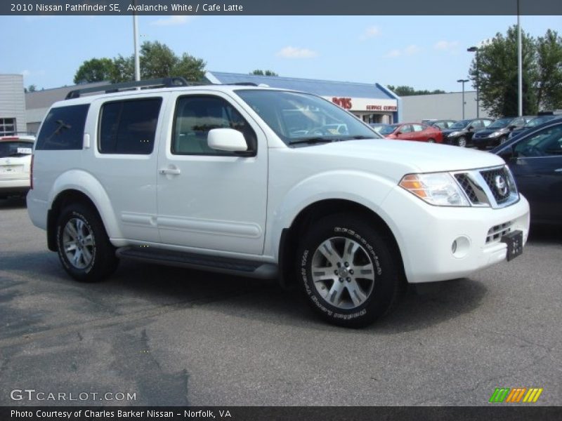 Avalanche White / Cafe Latte 2010 Nissan Pathfinder SE