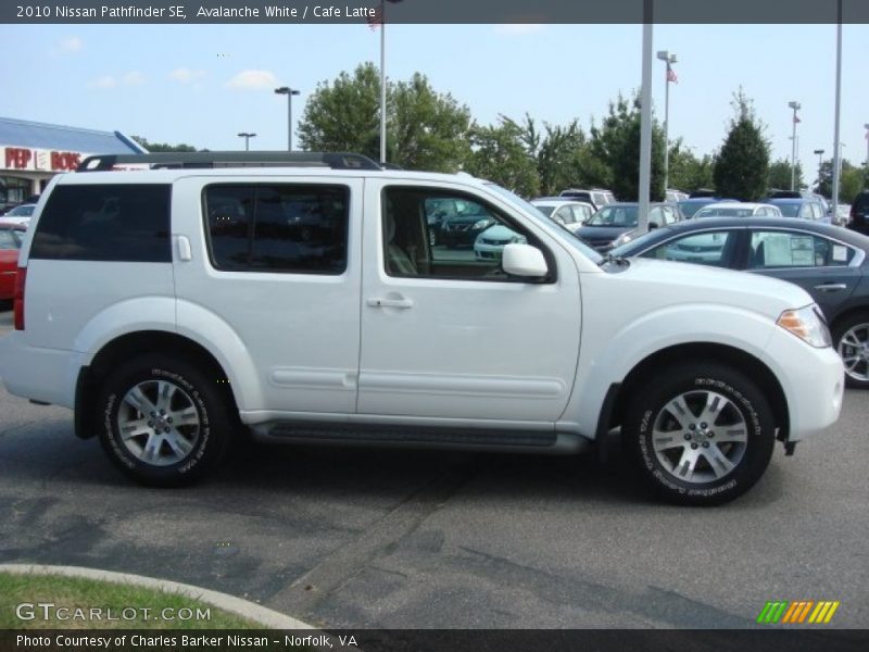Avalanche White / Cafe Latte 2010 Nissan Pathfinder SE