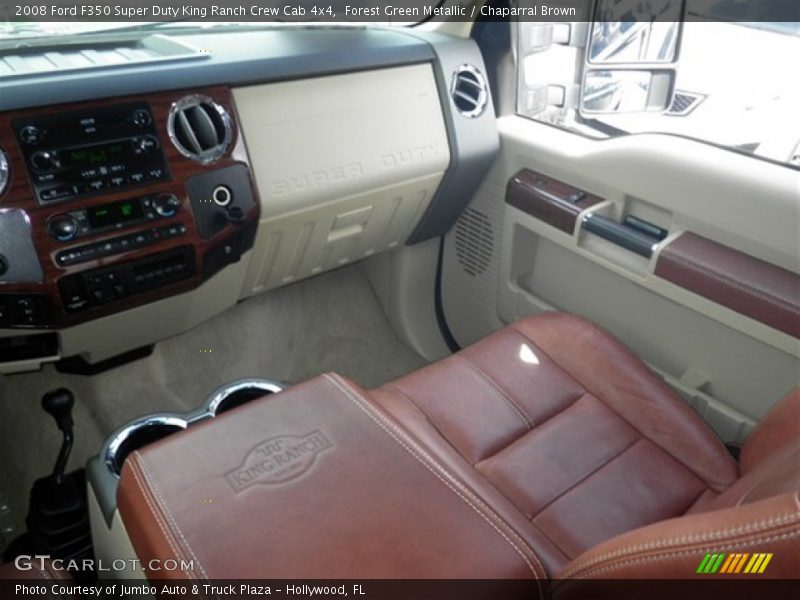 Forest Green Metallic / Chaparral Brown 2008 Ford F350 Super Duty King Ranch Crew Cab 4x4