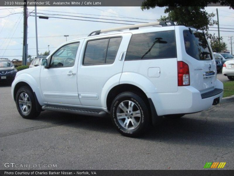 Avalanche White / Cafe Latte 2010 Nissan Pathfinder SE