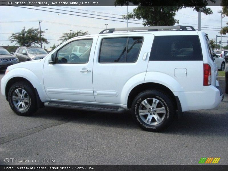Avalanche White / Cafe Latte 2010 Nissan Pathfinder SE
