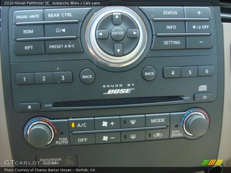 Avalanche White / Cafe Latte 2010 Nissan Pathfinder SE