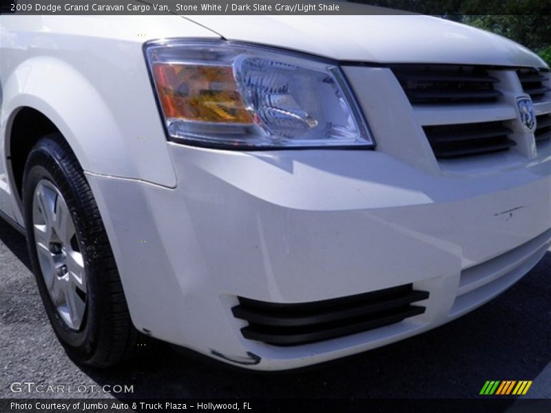 Stone White / Dark Slate Gray/Light Shale 2009 Dodge Grand Caravan Cargo Van