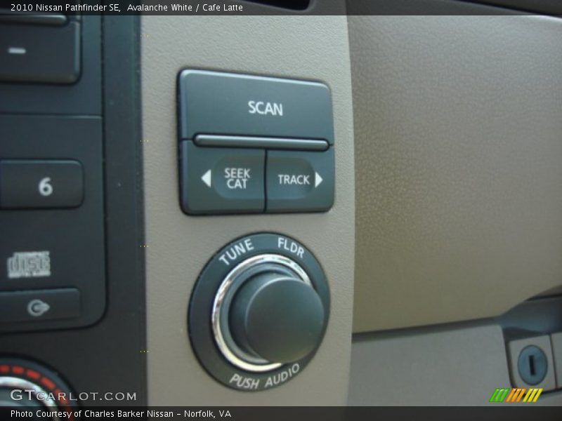 Avalanche White / Cafe Latte 2010 Nissan Pathfinder SE