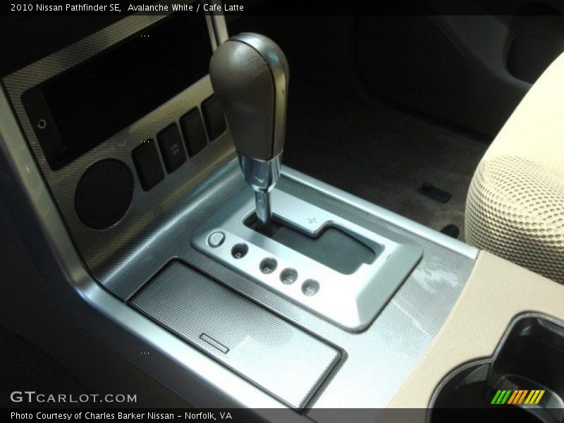 Avalanche White / Cafe Latte 2010 Nissan Pathfinder SE