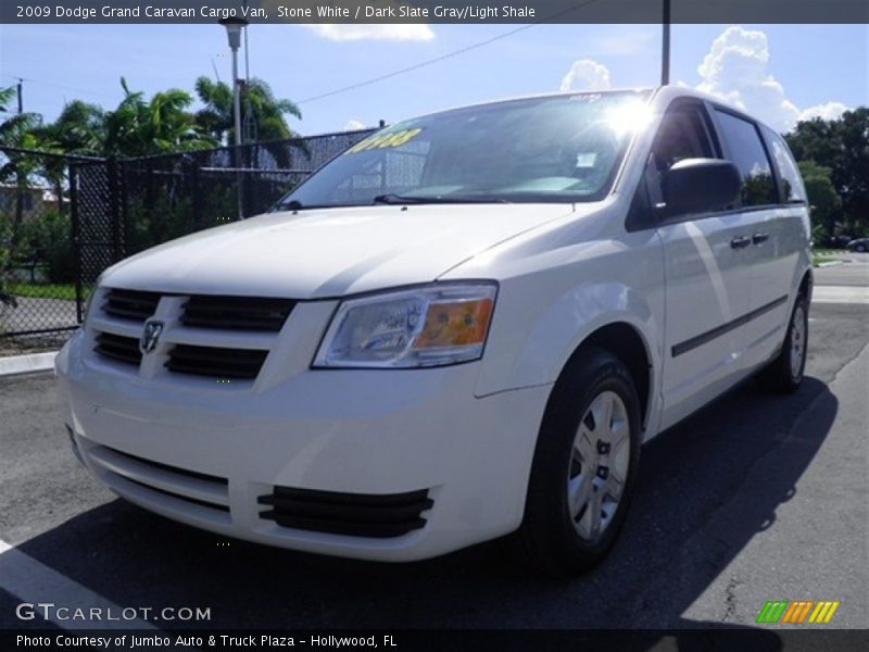 Stone White / Dark Slate Gray/Light Shale 2009 Dodge Grand Caravan Cargo Van