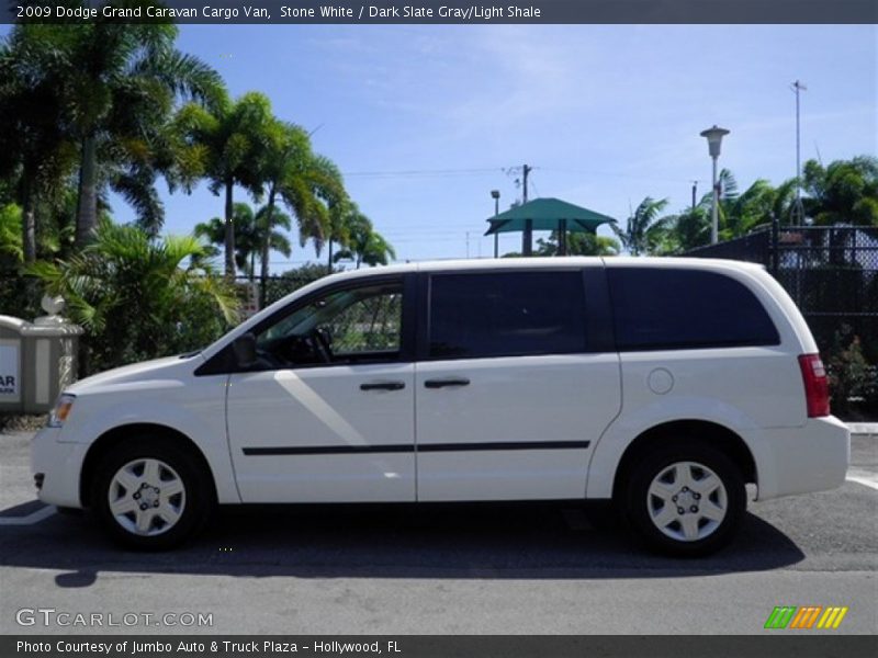 Stone White / Dark Slate Gray/Light Shale 2009 Dodge Grand Caravan Cargo Van