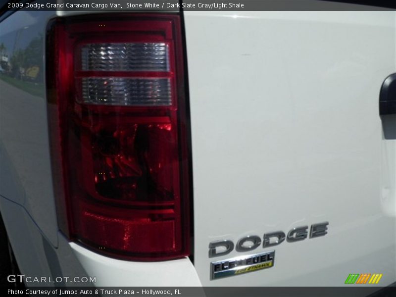 Stone White / Dark Slate Gray/Light Shale 2009 Dodge Grand Caravan Cargo Van