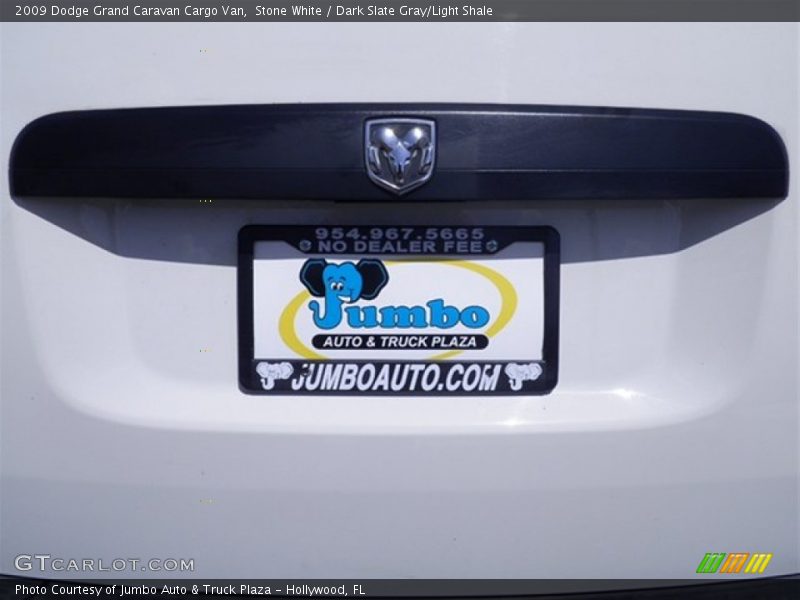 Stone White / Dark Slate Gray/Light Shale 2009 Dodge Grand Caravan Cargo Van