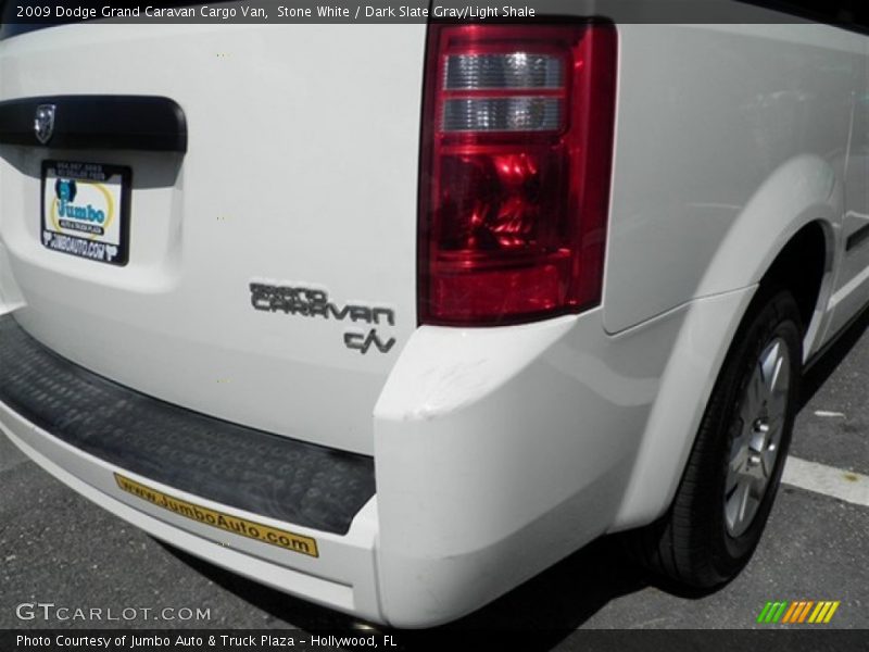 Stone White / Dark Slate Gray/Light Shale 2009 Dodge Grand Caravan Cargo Van