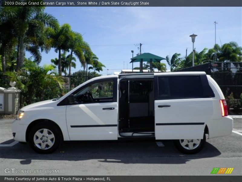 Stone White / Dark Slate Gray/Light Shale 2009 Dodge Grand Caravan Cargo Van