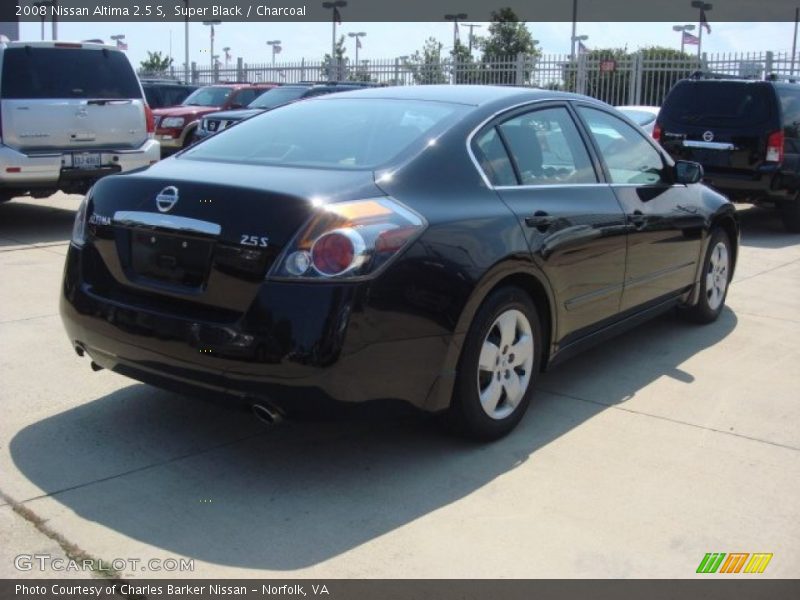 Super Black / Charcoal 2008 Nissan Altima 2.5 S