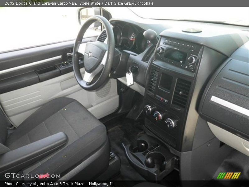 Stone White / Dark Slate Gray/Light Shale 2009 Dodge Grand Caravan Cargo Van