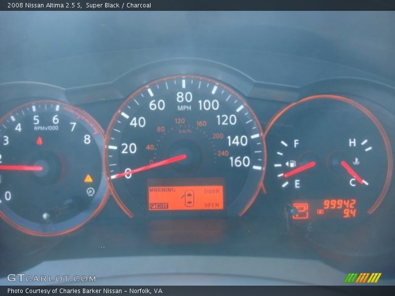 Super Black / Charcoal 2008 Nissan Altima 2.5 S
