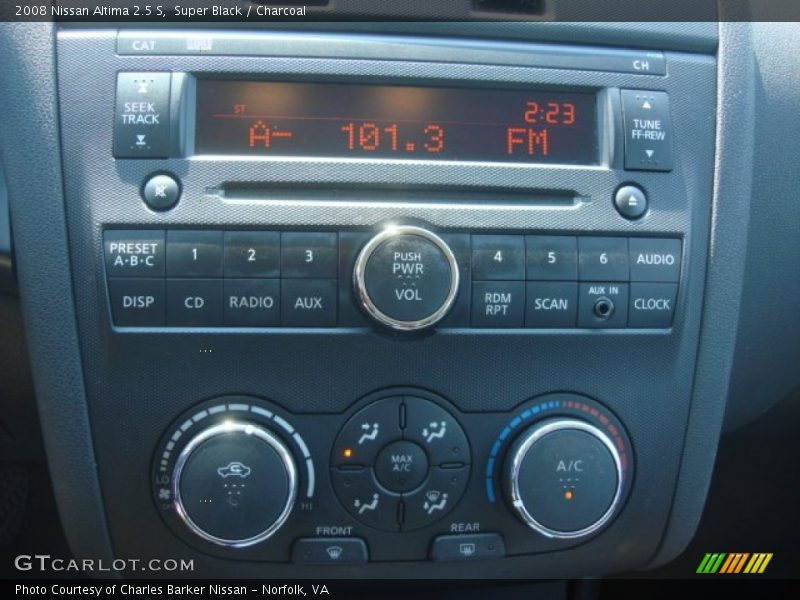 Super Black / Charcoal 2008 Nissan Altima 2.5 S
