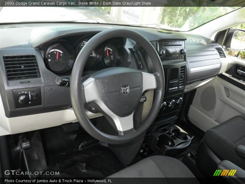Stone White / Dark Slate Gray/Light Shale 2009 Dodge Grand Caravan Cargo Van