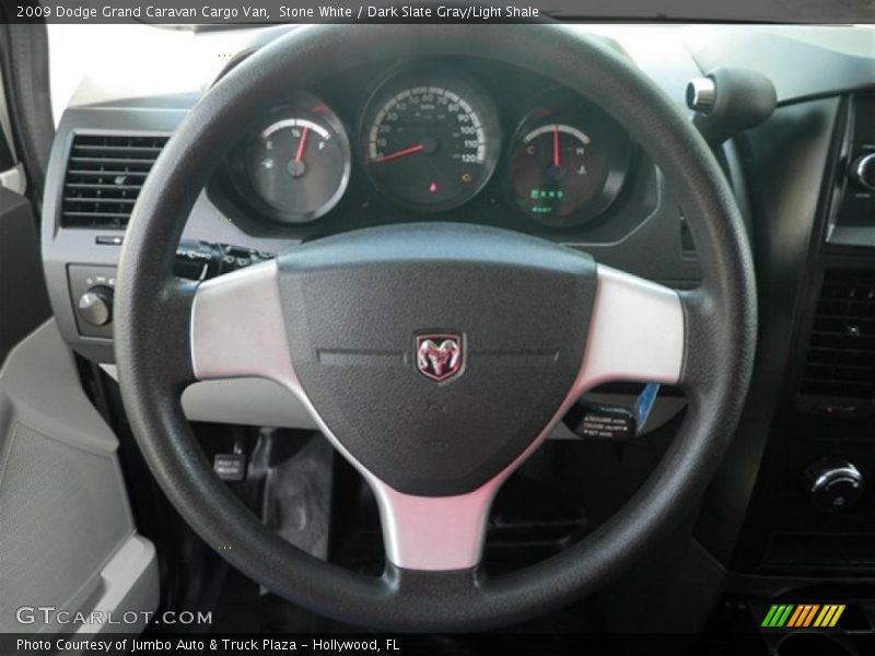 Stone White / Dark Slate Gray/Light Shale 2009 Dodge Grand Caravan Cargo Van