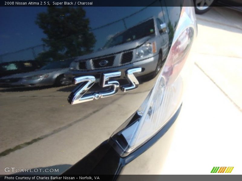 Super Black / Charcoal 2008 Nissan Altima 2.5 S