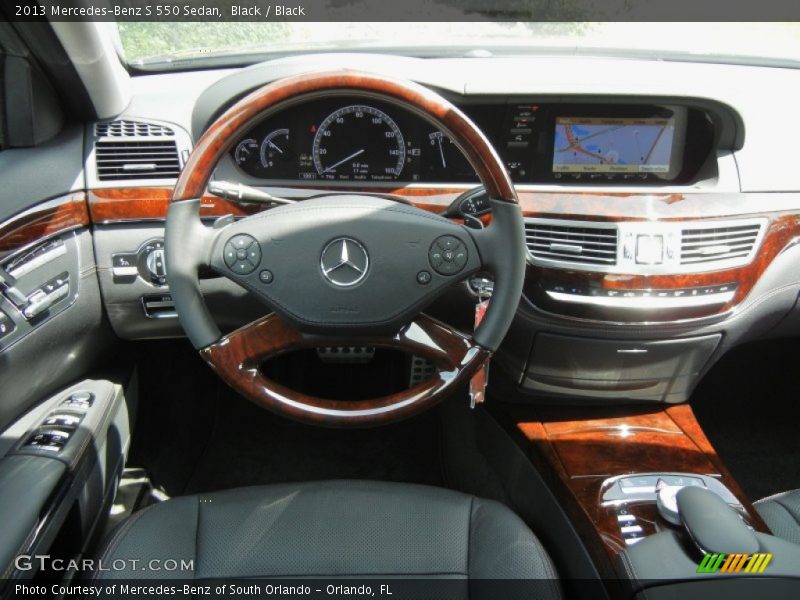 Black / Black 2013 Mercedes-Benz S 550 Sedan