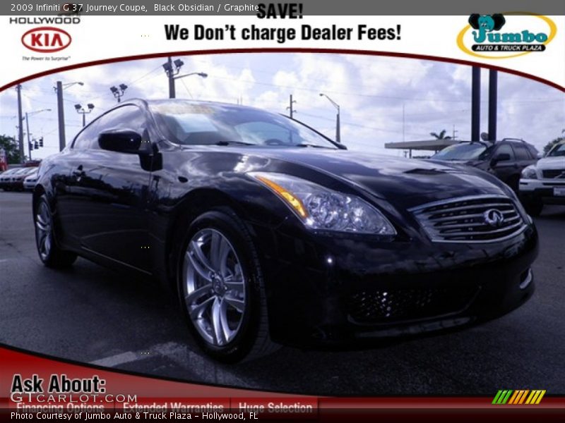 Black Obsidian / Graphite 2009 Infiniti G 37 Journey Coupe