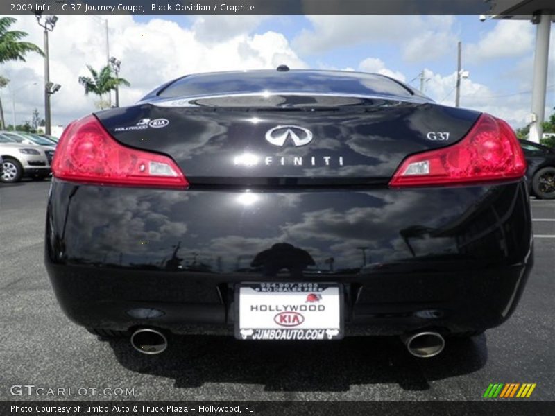 Black Obsidian / Graphite 2009 Infiniti G 37 Journey Coupe