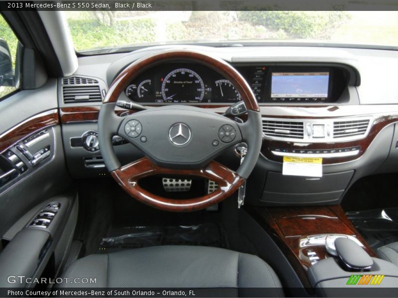 Black / Black 2013 Mercedes-Benz S 550 Sedan