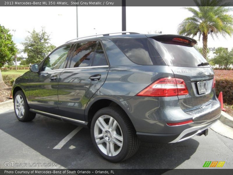 Steel Grey Metallic / Grey 2013 Mercedes-Benz ML 350 4Matic
