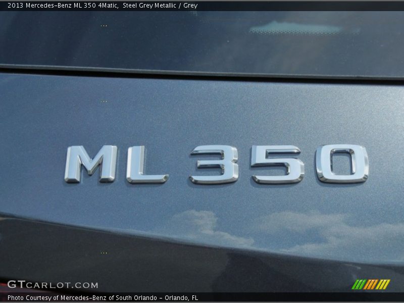 Steel Grey Metallic / Grey 2013 Mercedes-Benz ML 350 4Matic