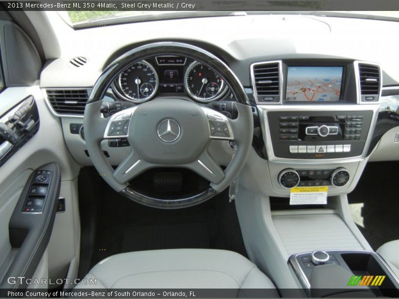 Steel Grey Metallic / Grey 2013 Mercedes-Benz ML 350 4Matic
