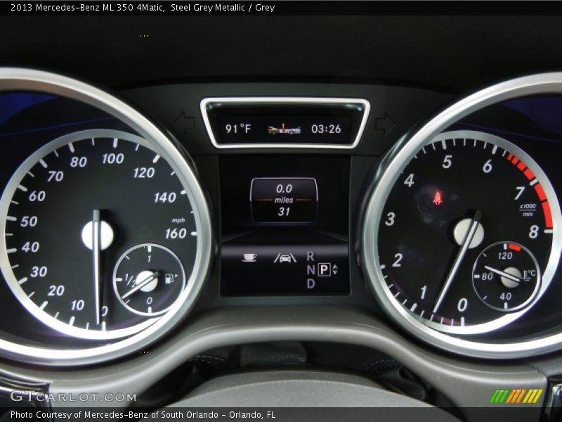 Steel Grey Metallic / Grey 2013 Mercedes-Benz ML 350 4Matic
