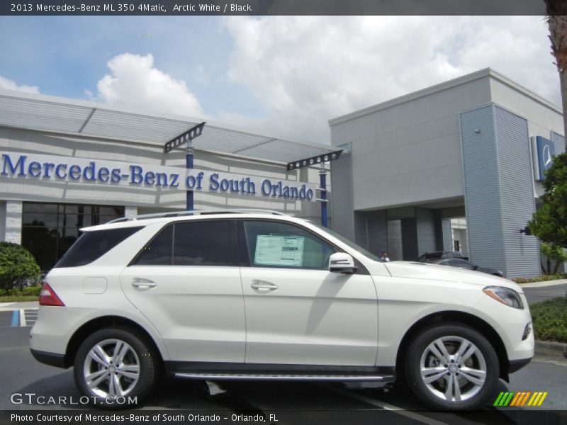 Arctic White / Black 2013 Mercedes-Benz ML 350 4Matic