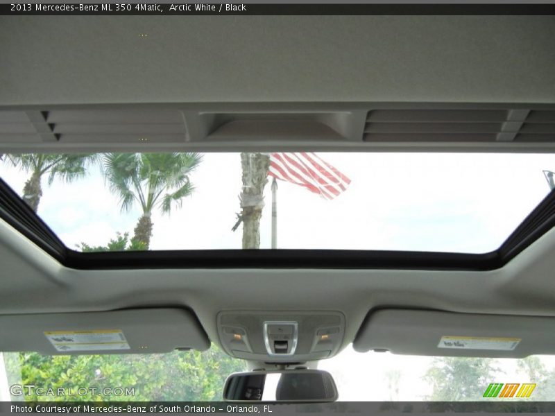 Arctic White / Black 2013 Mercedes-Benz ML 350 4Matic