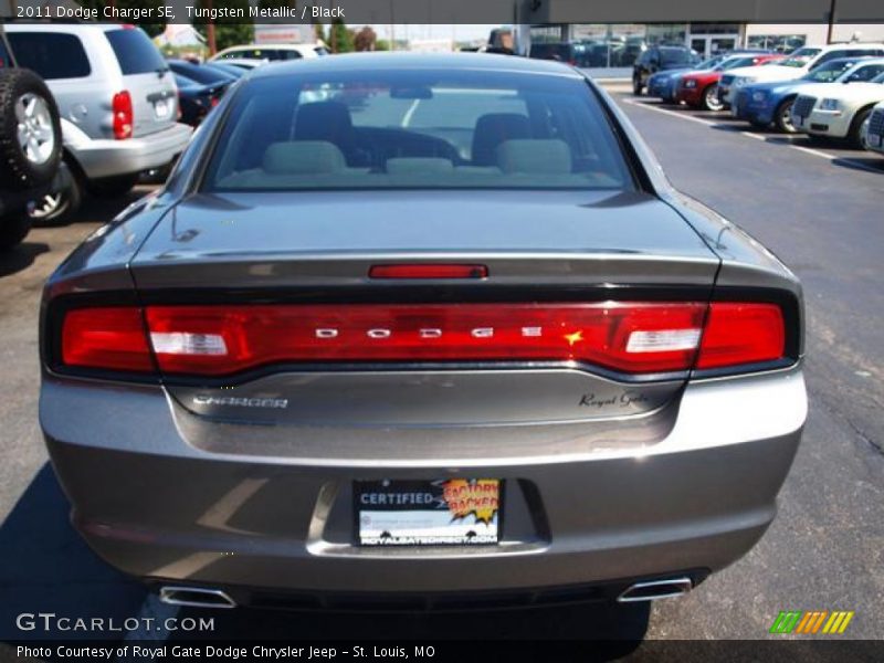 Tungsten Metallic / Black 2011 Dodge Charger SE