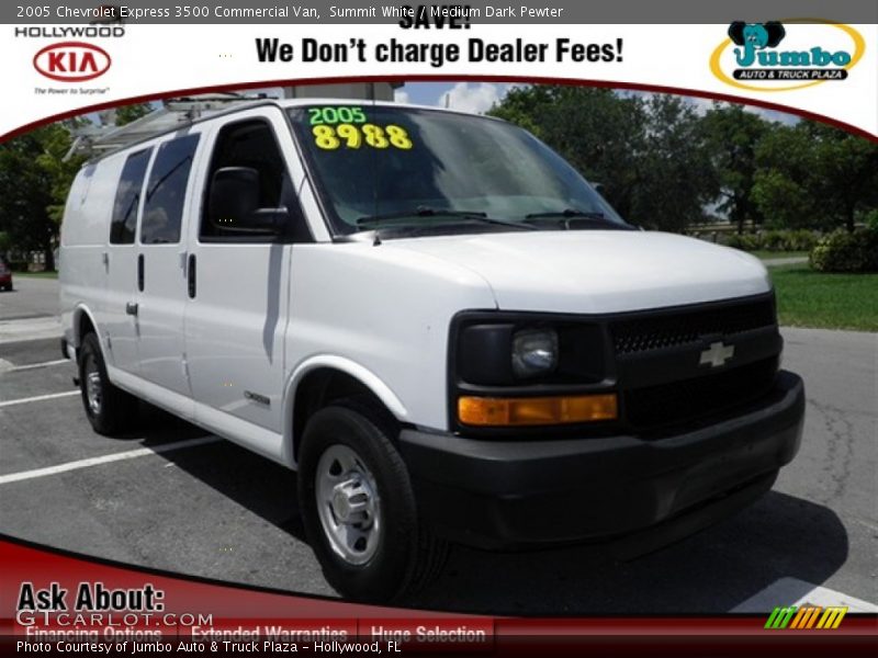 Summit White / Medium Dark Pewter 2005 Chevrolet Express 3500 Commercial Van