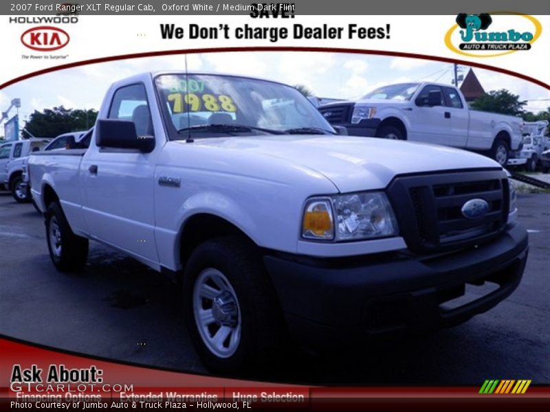 Oxford White / Medium Dark Flint 2007 Ford Ranger XLT Regular Cab