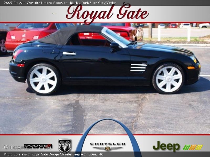 Black / Dark Slate Grey/Cedar 2005 Chrysler Crossfire Limited Roadster