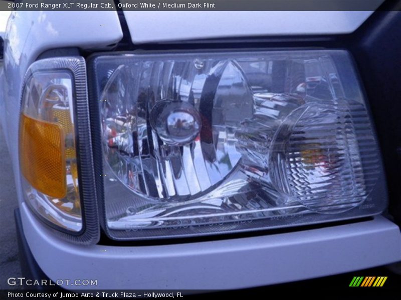 Oxford White / Medium Dark Flint 2007 Ford Ranger XLT Regular Cab