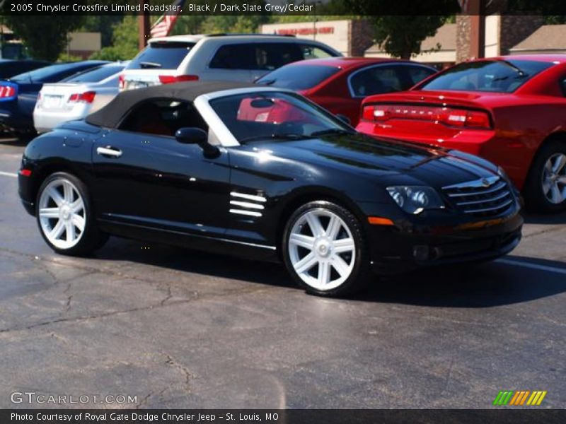 Black / Dark Slate Grey/Cedar 2005 Chrysler Crossfire Limited Roadster