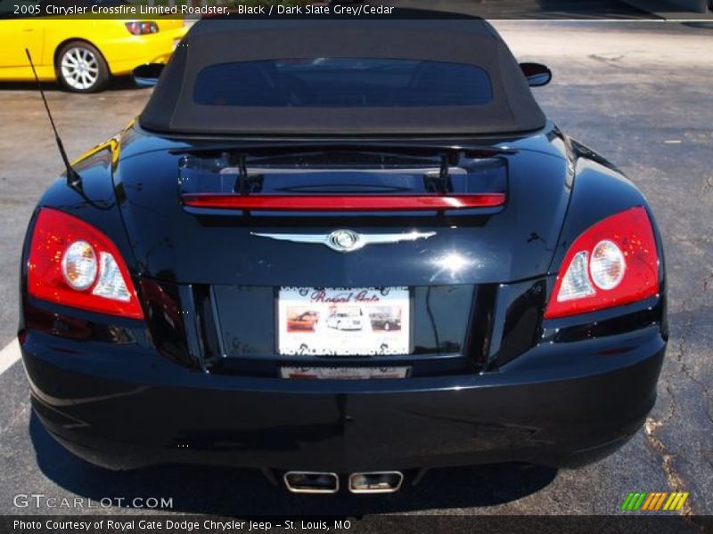 Black / Dark Slate Grey/Cedar 2005 Chrysler Crossfire Limited Roadster