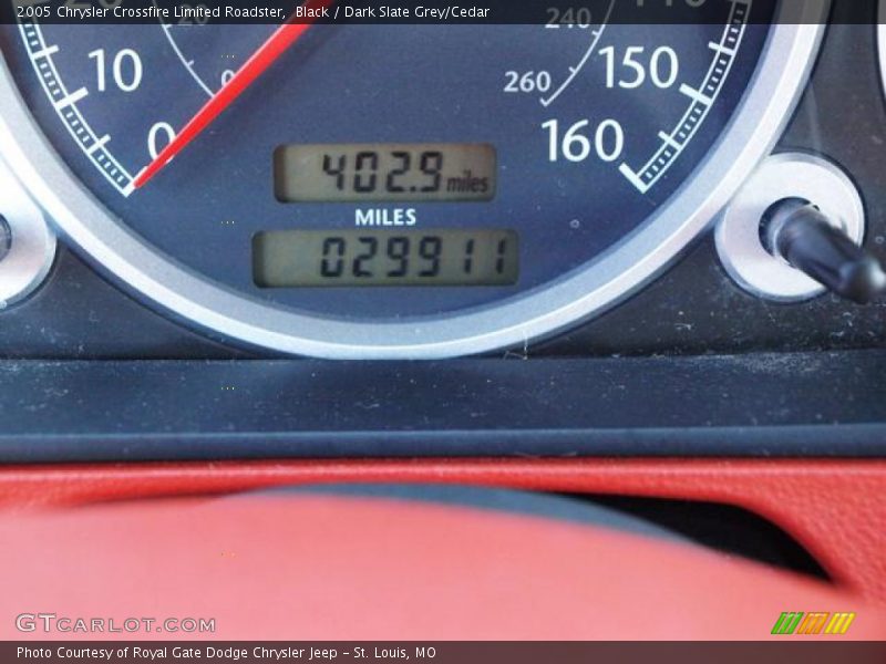 Black / Dark Slate Grey/Cedar 2005 Chrysler Crossfire Limited Roadster