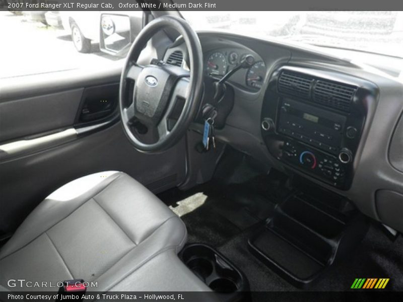 Oxford White / Medium Dark Flint 2007 Ford Ranger XLT Regular Cab