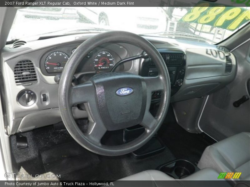 Oxford White / Medium Dark Flint 2007 Ford Ranger XLT Regular Cab